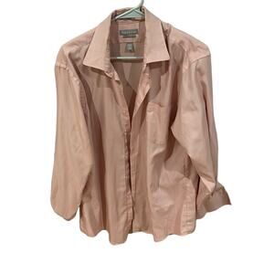 Van Heusen pique forte pink men’s button down 16/5 32/33